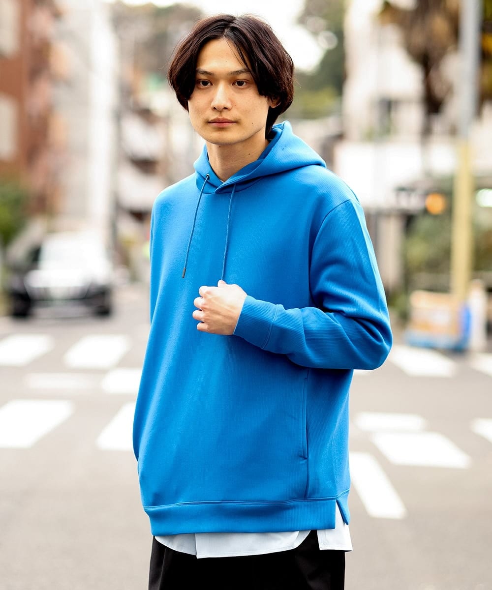 KHKES01054 a.v.v MEN(アー・ヴェ・ヴェ) 【累計2.5万枚販売】なめらかダンボールパーカー ミント