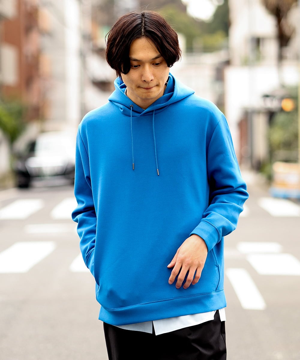 KHKES01054 a.v.v MEN(アー・ヴェ・ヴェ) 【S-XXL】なめらかダンボールパーカー ミント