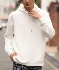KHKES01054 a.v.v MEN(アー・ヴェ・ヴェ) 【累計2.5万枚販売】なめらかダンボールパーカー ホワイト