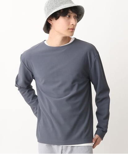 KHKEV02049 a.v.v MEN 【カットソー+インナーの２点セット】ハニカムジャージープルオーバー