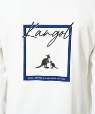 KHKEV19054 a.v.v MEN(アー・ヴェ・ヴェ) 【KANGOL】スクエアプリントロングシルエットカットソー ホワイト