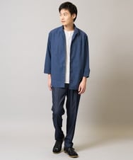 KHKFA12044 a.v.v MEN(アー・ヴェ・ヴェ) 【イージーケア/毛玉になりにくい】梨地フェイクレイヤードカットソー ライトグレー