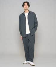 KHKFD13049 a.v.v MEN(アー・ヴェ・ヴェ) 【イージーケア/洗濯機で洗える/毛玉になりにくい】タックジャカードクルーネックプルオーバー アイボリー