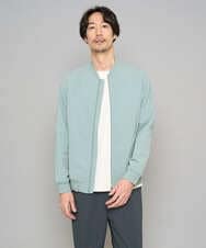 KHKFD13049 a.v.v MEN(アー・ヴェ・ヴェ) 【イージーケア/洗濯機で洗える/毛玉になりにくい】タックジャカードクルーネックプルオーバー アイボリー