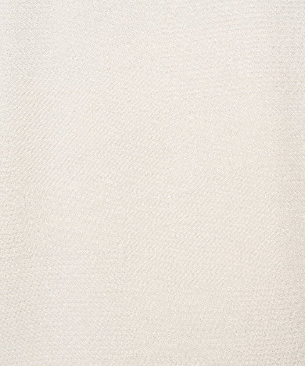 KHKFD13049 a.v.v MEN(アー・ヴェ・ヴェ) 【イージーケア/洗濯機で洗える/毛玉になりにくい】タックジャカードクルーネックプルオーバー アイボリー