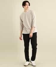 KHKFP11039 a.v.v MEN(アー・ヴェ・ヴェ) 【S-XXL/2SET】梨地レイヤードカットソー[WEB限定サイズ] ピンク