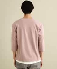 KHKFP11039 a.v.v MEN(アー・ヴェ・ヴェ) 【S-XXL/2SET】梨地レイヤードカットソー[WEB限定サイズ] ピンク