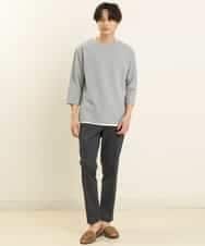 KHKFP11039 a.v.v MEN(アー・ヴェ・ヴェ) 【S-XXL/2SET】梨地レイヤードカットソー[WEB限定サイズ] ピンク