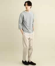 KHKFP11039 a.v.v MEN(アー・ヴェ・ヴェ) 【S-XXL/2SET】梨地レイヤードカットソー[WEB限定サイズ] ピンク