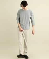KHKFP11039 a.v.v MEN(アー・ヴェ・ヴェ) 【S-XXL/2SET】梨地レイヤードカットソー[WEB限定サイズ] ピンク