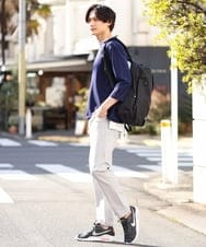 KHKFS11044 a.v.v MEN(アー・ヴェ・ヴェ) 【接触冷感/イージーケア】梨地レイヤードカットソー ライトグレー