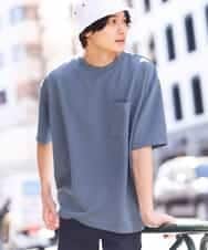 KHKFS38044 a.v.v MEN(アー・ヴェ・ヴェ) 【接触冷感/S-XXL】コクーンシルエットカットソー グリーン