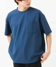 KHKFS38044 a.v.v MEN(アー・ヴェ・ヴェ) 【接触冷感/S-XXL】コクーンシルエットカットソー ブルー