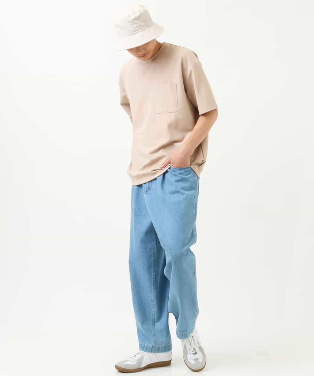 KHKFS38044 a.v.v MEN(アー・ヴェ・ヴェ) 【接触冷感/S-XXL】コクーンシルエットカットソー ベージュ