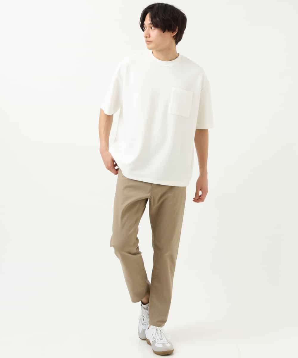 KHKFS38044 a.v.v MEN(アー・ヴェ・ヴェ) 【接触冷感/S-XXL】コクーンシルエットカットソー ベージュ