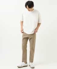 KHKFS38044 a.v.v MEN(アー・ヴェ・ヴェ) 【接触冷感/S-XXL】コクーンシルエットカットソー ベージュ