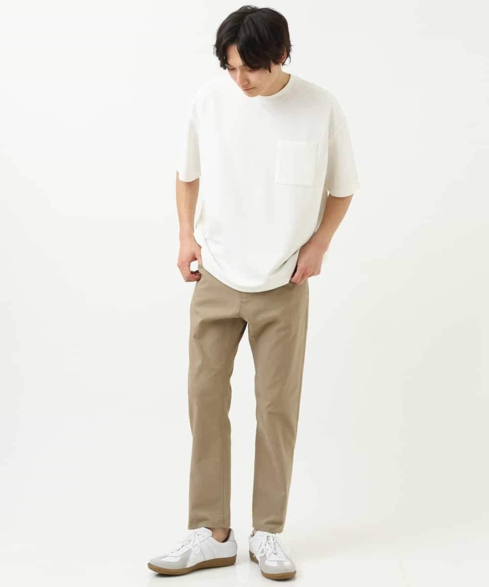 KHKFS38044 a.v.v MEN(アー・ヴェ・ヴェ) 【接触冷感/S-XXL】コクーンシルエットカットソー ベージュ