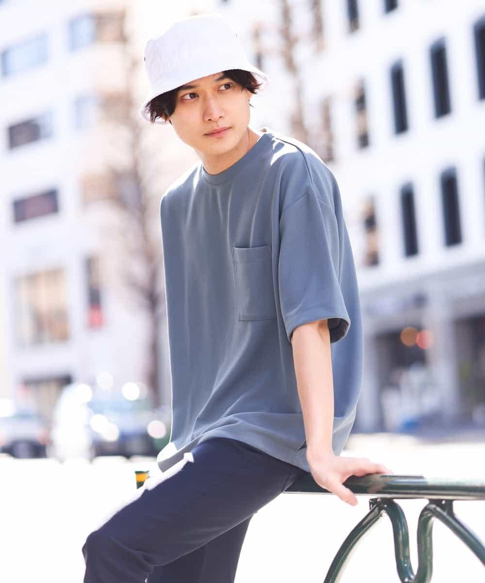 KHKFS38044 a.v.v MEN(アー・ヴェ・ヴェ) 【接触冷感/S-XXL】コクーンシルエットカットソー ベージュ