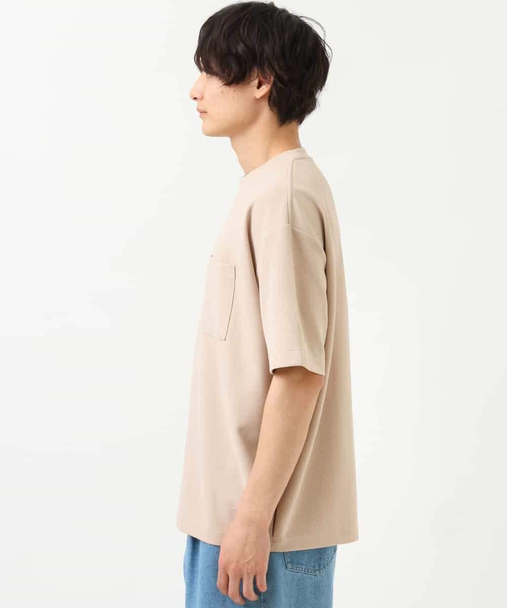 KHKFS38044 a.v.v MEN(アー・ヴェ・ヴェ) 【接触冷感/S-XXL】コクーンシルエットカットソー ベージュ