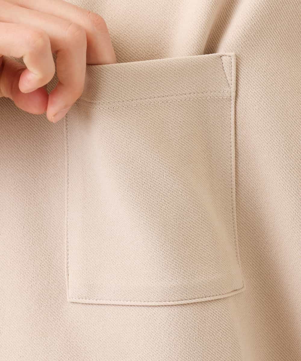 KHKFS38044 a.v.v MEN(アー・ヴェ・ヴェ) 【接触冷感/S-XXL】コクーンシルエットカットソー ベージュ