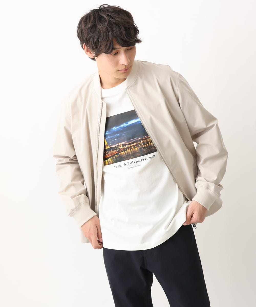 KHKFV19044 a.v.v MEN(アー・ヴェ・ヴェ) 【フォトグラファーコラボ】ワイドシルエットロングTシャツ ダークグレー