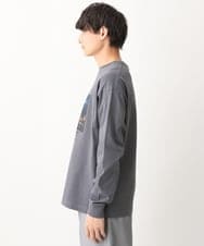 KHKFV19044 a.v.v MEN(アー・ヴェ・ヴェ) 【フォトグラファーコラボ】ワイドシルエットロングTシャツ ダークグレー