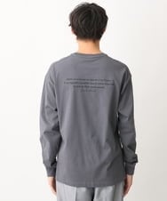 KHKFV19044 a.v.v MEN(アー・ヴェ・ヴェ) 【フォトグラファーコラボ】ワイドシルエットロングTシャツ ダークグレー