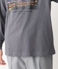 KHKFV19044 a.v.v MEN(アー・ヴェ・ヴェ) 【フォトグラファーコラボ】ワイドシルエットロングTシャツ ダークグレー