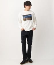 KHKFV19044 a.v.v MEN(アー・ヴェ・ヴェ) 【フォトグラファーコラボ】ワイドシルエットロングTシャツ ダークグレー