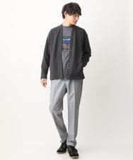 KHKFV19044 a.v.v MEN(アー・ヴェ・ヴェ) 【フォトグラファーコラボ】ワイドシルエットロングTシャツ ダークグレー