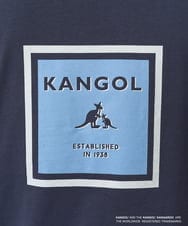 KHKGA16059 a.v.v MEN(アー・ヴェ・ヴェ) 【接触冷感/コラボ】KANGOLスクエアプリントワイドシルエットカットソー ホワイト