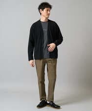 KHKGA29029 a.v.v MEN(アー・ヴェ・ヴェ) 【接触冷感】ミニロゴプリントセミワイドシルエットカットソー ダークグレー
