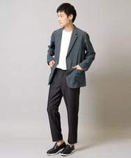 KHKGA40039 a.v.v MEN(アー・ヴェ・ヴェ) 【接触冷感/UVカット/毛玉になりにくい】シルケットスムースワイドシルエットカットソー ブラック