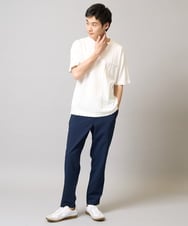 KHKGA53039 a.v.v MEN(アー・ヴェ・ヴェ) 【接触冷感】ピンタックセミワイドシルエットカットソー ブラック