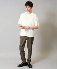 KHKGA53039 a.v.v MEN(アー・ヴェ・ヴェ) 【接触冷感】ピンタックセミワイドシルエットカットソー ブラック