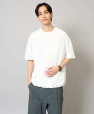 KHKGA55044 a.v.v MEN(アー・ヴェ・ヴェ) 【速乾/毛玉になりにくい】ドローコード付きワイドシルエットカットソー ホワイト