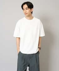 KHKGA55044 a.v.v MEN(アー・ヴェ・ヴェ) 【速乾/毛玉になりにくい】ドローコード付きワイドシルエットカットソー ダークグレー