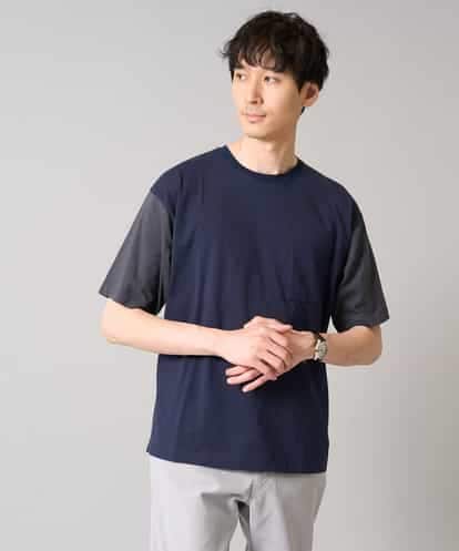 KHKGA64039 a.v.v MEN 【接触冷感/綿100％】切替セミワイドカットソー