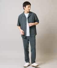 KHKGA75029 a.v.v MEN(アー・ヴェ・ヴェ) 【接触冷感/コットン100％】ワンポイント刺繍カットソー ライトグレー