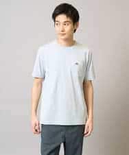 KHKGA75029 a.v.v MEN(アー・ヴェ・ヴェ) 【接触冷感/コットン100％】ワンポイント刺繍カットソー ライトグレー