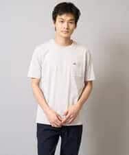 KHKGA75029 a.v.v MEN(アー・ヴェ・ヴェ) 【接触冷感/コットン100％】ワンポイント刺繍カットソー ライトグレー