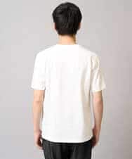 KHKGA75029 a.v.v MEN(アー・ヴェ・ヴェ) 【接触冷感/コットン100％】ワンポイント刺繍カットソー ライトグレー
