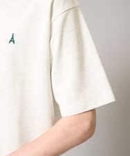 KHKGA89039 a.v.v MEN(アー・ヴェ・ヴェ) 【イージーケア/接触冷感】ライトアゼワンポイント刺繍スウェットＴ ブラック