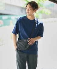 KHKGA89039 a.v.v MEN(アー・ヴェ・ヴェ) 【イージーケア/接触冷感】ライトアゼ半袖Ｔシャツ ワンポイント刺繍 ブラック