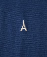 KHKGA89039 a.v.v MEN(アー・ヴェ・ヴェ) 【イージーケア/接触冷感】ライトアゼ半袖Ｔシャツ ワンポイント刺繍 ブラック