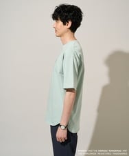 KHKGD15059 a.v.v MEN(アー・ヴェ・ヴェ) 【コラボ/接触冷感】ＫＡＮＧＯＬスクエアプリントロングシルエットカットソー ホワイト