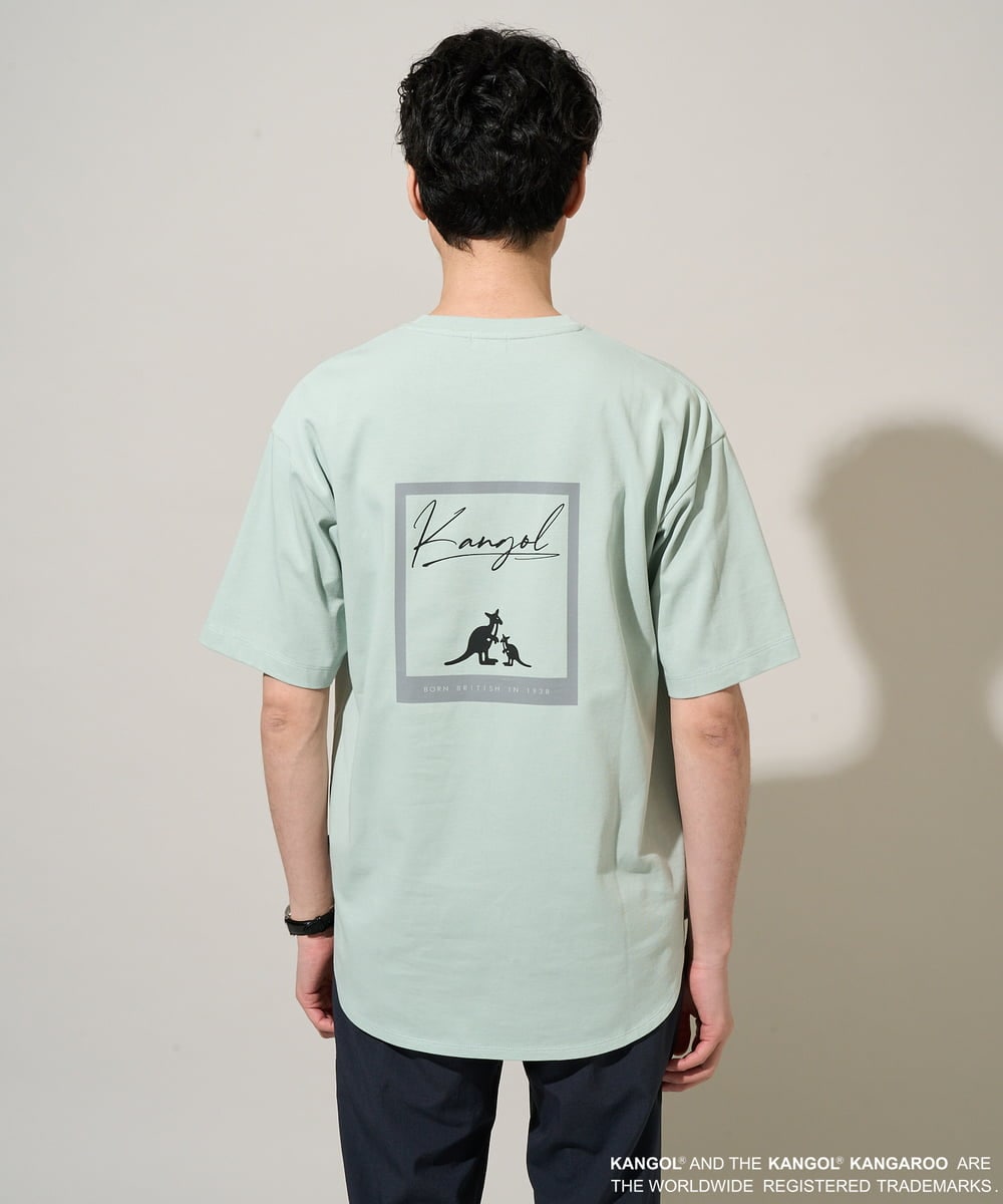 KHKGD15059 a.v.v MEN(アー・ヴェ・ヴェ) 【コラボ/接触冷感】ＫＡＮＧＯＬスクエアプリントロングシルエットカットソー ホワイト