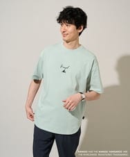 KHKGD15059 a.v.v MEN(アー・ヴェ・ヴェ) 【コラボ/接触冷感】ＫＡＮＧＯＬスクエアプリントロングシルエットカットソー ホワイト