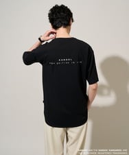 KHKGD16059 a.v.v MEN(アー・ヴェ・ヴェ) 【コラボ/接触冷感】ＫＡＮＧＯＬスクエアプリントロングシルエットカットソー ピンク