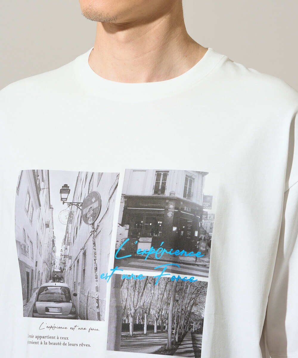 接触冷感】フォトプリントワイドシルエットカットソー(カットソー・T